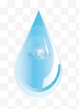 小清新蓝色展板图片_蓝色水滴雨滴