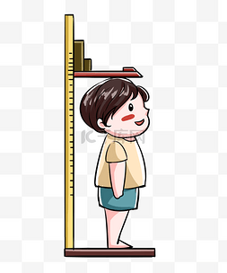 头围测量图图片_儿童体检量身高
