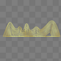 银白色线图片_立体金色线山