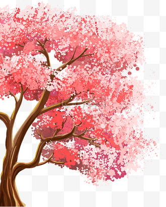 桃树实景图片_桃树实景素材-桃树实景图片大全-千库网