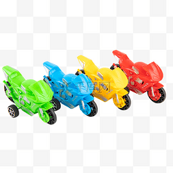 儿童摩托玩具车图片_彩色摩托车