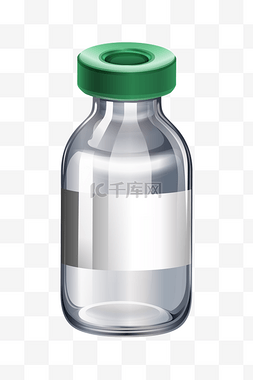 玻璃瓶卡通图片_输液的玻璃瓶插画