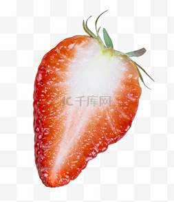半块草莓图片_果实半块草莓