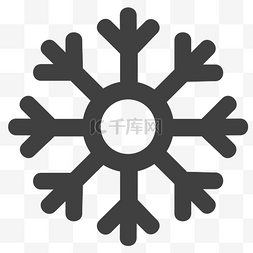 雪花的元素图片_冬季雪花图标