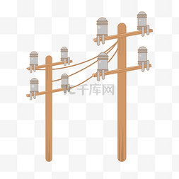 木质高压电线杆