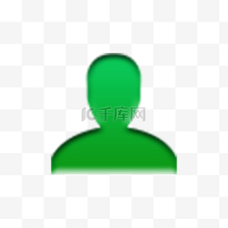 手机端背景图片_绿色的人物图标免抠图