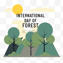 国际森林日好看的树木元素