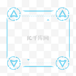 科技圆线条图片_现代蓝色圆环状科技边框