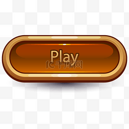 炫酷游戏按钮图片_棕色游戏按钮icon