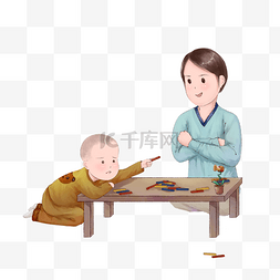 父亲与孩子图片图片_父亲节陪我玩乐高