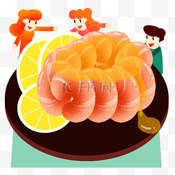 吃货海鲜图片_夏季海鲜大虾