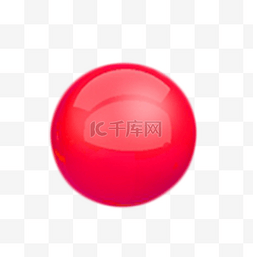 圆球红色图片_美丽的红色圆球