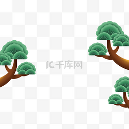 松树中图片_中国风松树