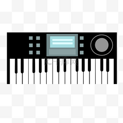 白色电子琴图片_黑色电子钢琴