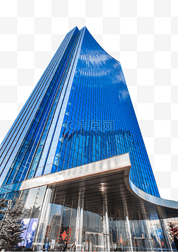 大气商务建筑图片_蓝色大气玻璃幕墙商务