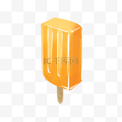 果味布丁图片_橙色果味冰糕冰棍