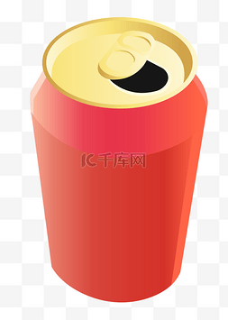 红色凉茶易拉罐