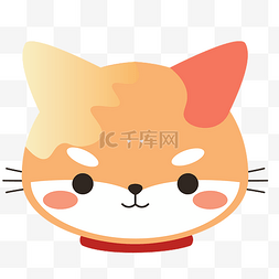 小猫小元素图片_可爱动物头像小猫