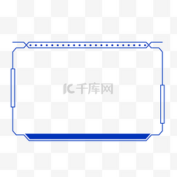 装饰现代简约图片_科技简约几何边框