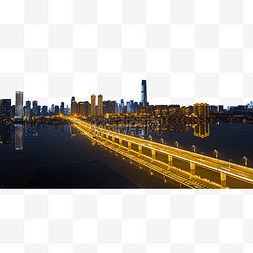 汉宫建筑图片_武汉城市建筑夜晚建筑沙湖大桥