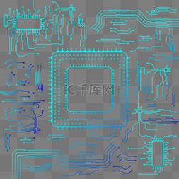 科技芯片元素图片_高科技芯片电路板