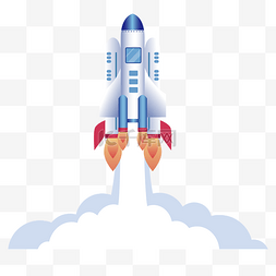 航天器动画图片_喷气火箭宇宙飞船航天航空太空