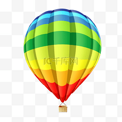 彩色热气球图片_彩色氢气球