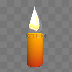 C4D立体蜡烛