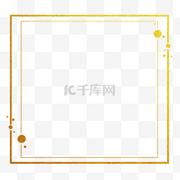 感恩老师海报横版图片_简约烫金方形标题框边框