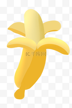 剥开香蕉图片_剥开香蕉黄色