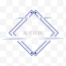 创意蓝色科技线框