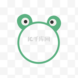 墨绿色青蛙图片_青蛙造型边框