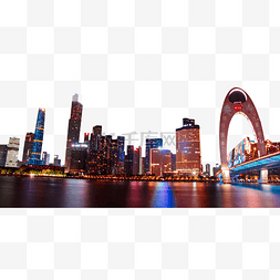 海珠桥夜景图片_广州猎德大桥