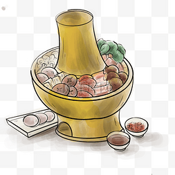 中华美食铜火锅