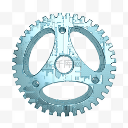 金属质感齿轮图片_科技感齿轮装饰