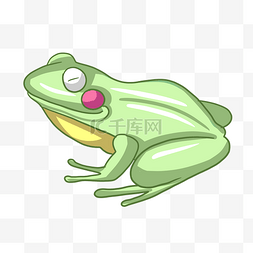 卡通绿色青蛙图片_卡通绿色青蛙