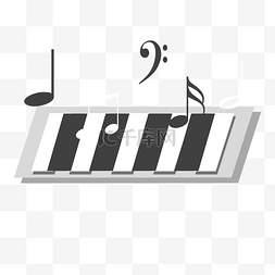 键盘音乐图片_音乐钢琴键盘黑白键音符