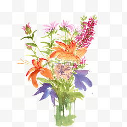 花束插花花瓶图片_花瓶里的花束