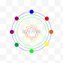 创意圆圈PPT演示图标