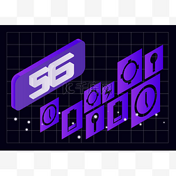 紫色5G科技网络