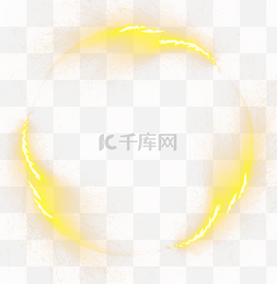 金色发光圆圈图片_发光的圆圈