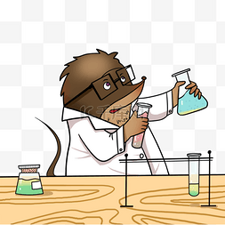 化学元素手绘图片_卡通可爱化学mole day元素