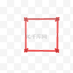 C4D春节红色中国风边框