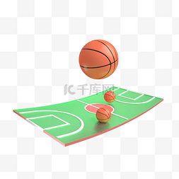 nba球标图片_漂浮篮球场地装饰