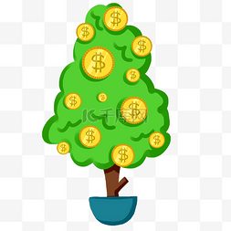 金钱树图片_经济绿色摇钱树