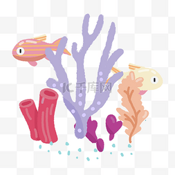 剁椒深海碟鱼图片_扁平风海里的生物元素
