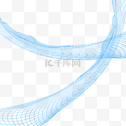蓝色网格科技图形