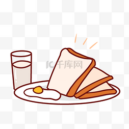 鸡蛋面包图片_营养早餐