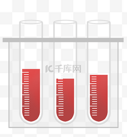 血浆图片_医院化验试管和红色血浆