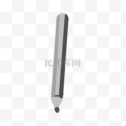 卡通绘画笔图片_灰色的铅笔免抠图